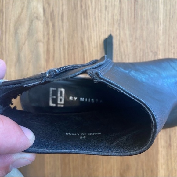 Miista Lucina Open Toe Leather Bootie Cork Heel Size 36 (US 6) - Picture 13 of 16